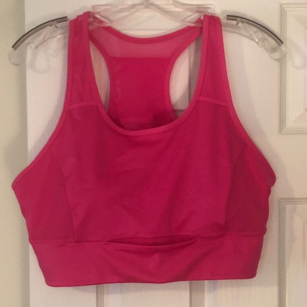 Hot Pink Plus Size Sports Bra 2X (new without tags)